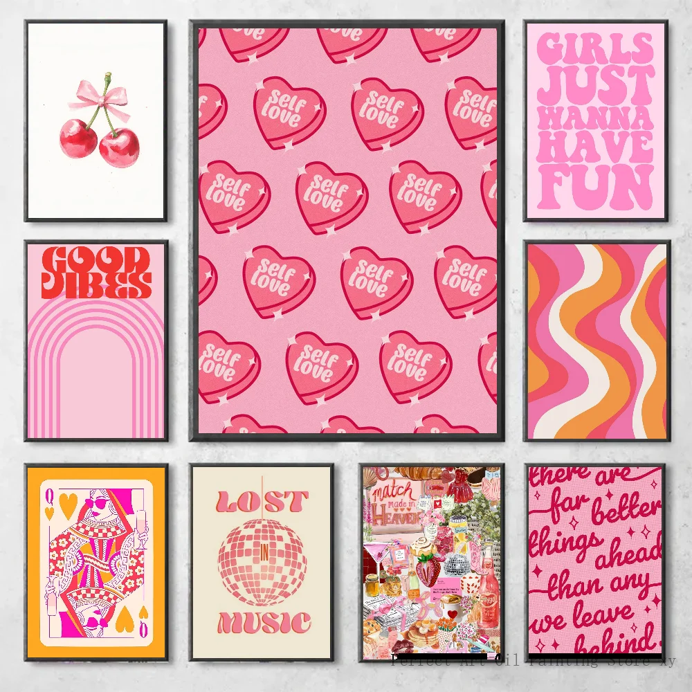 Home Bar And Coffee - Pink Love Heart and Playing Cards