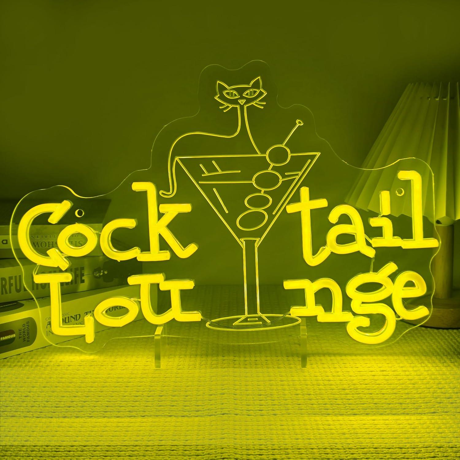 Home Bar Lounge - Cocktail Lounge Neon Sign Dimmable LED