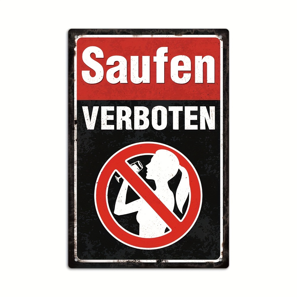 German Vintage Metal Sign, Goo - огляд і ціна Home Bar Accessories