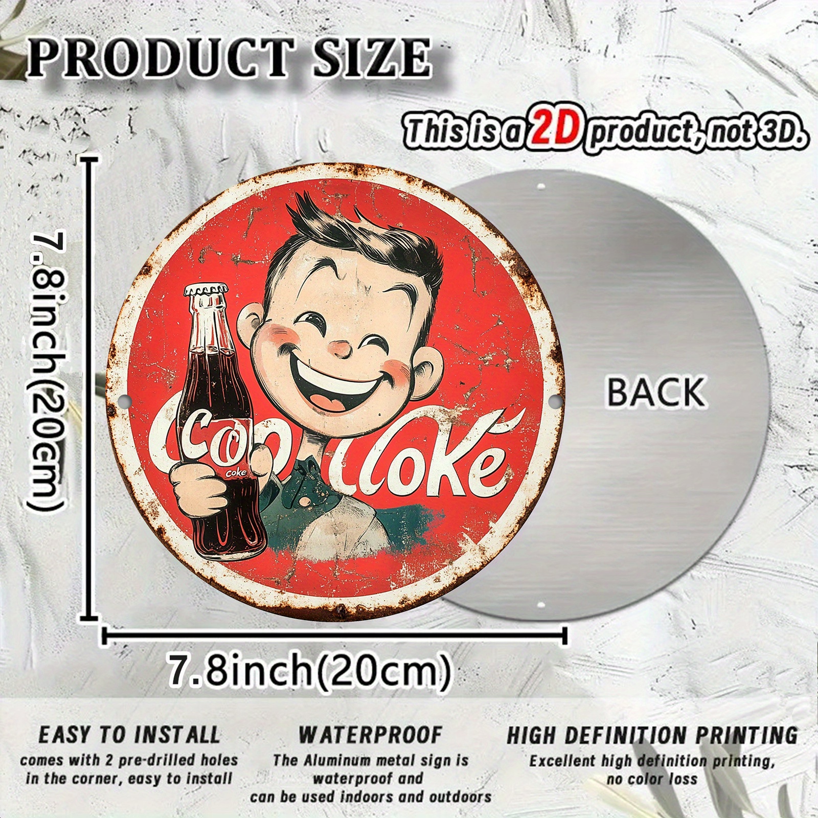 Vintage-Style Cola Advertiseme - огляд і ціна Home Bar Accessories