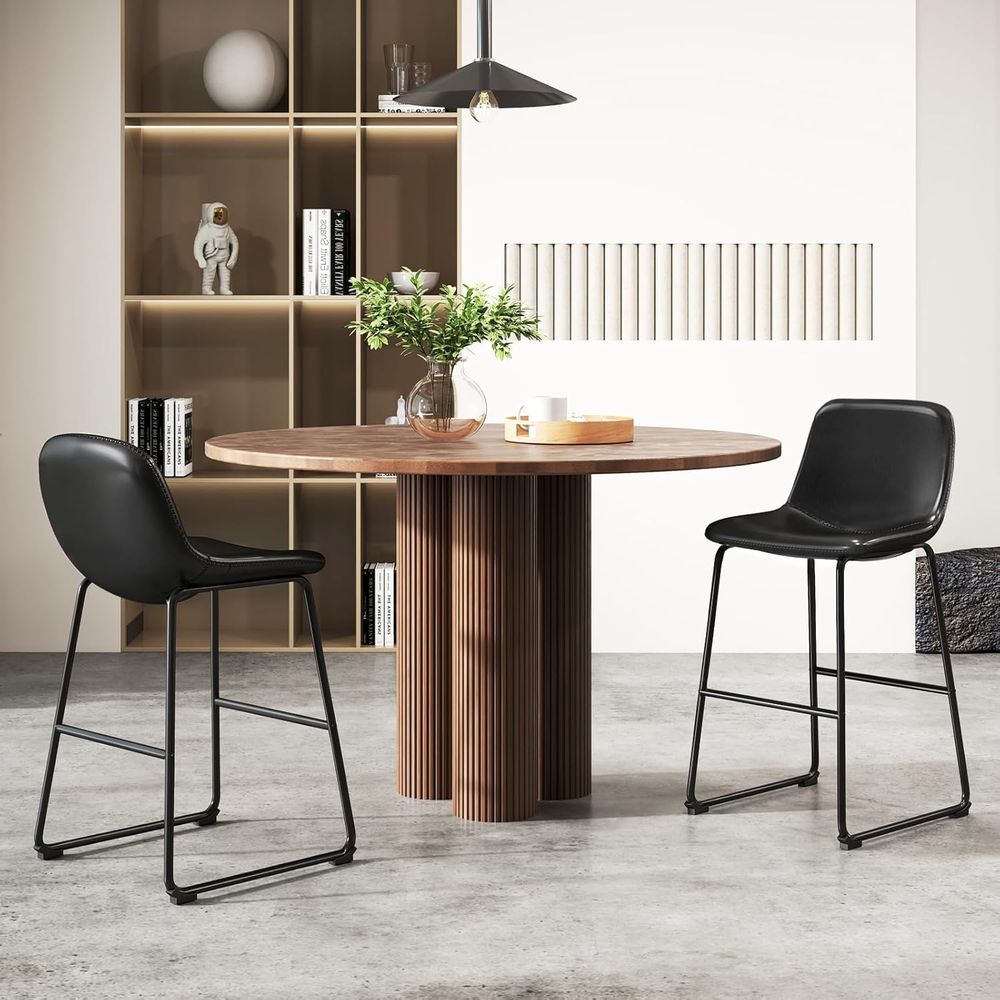 4-Piece Leather Dining Chairs  - огляд і ціна Home Bar And Counter