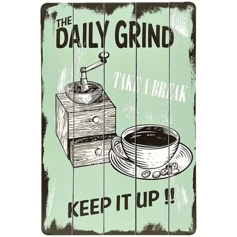 Plaque Metal Signs Drink Coffe - огляд і ціна Home Bar Accessories