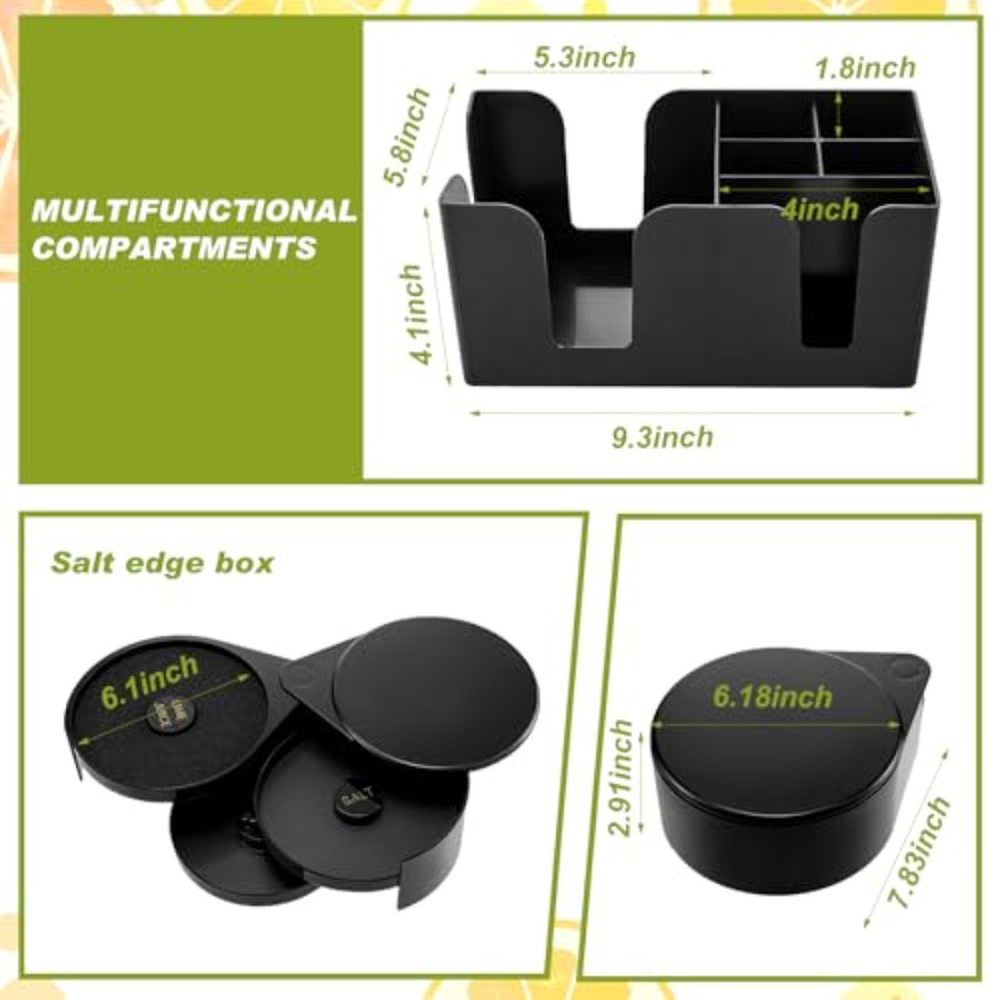 23 Pcs Bartender Supplies Kit  - огляд і ціна Garnish Tray Set