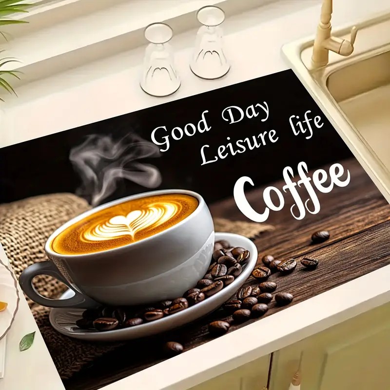 Classic Coffee Design Dish Dry - огляд і ціна Bar Mat Rubber