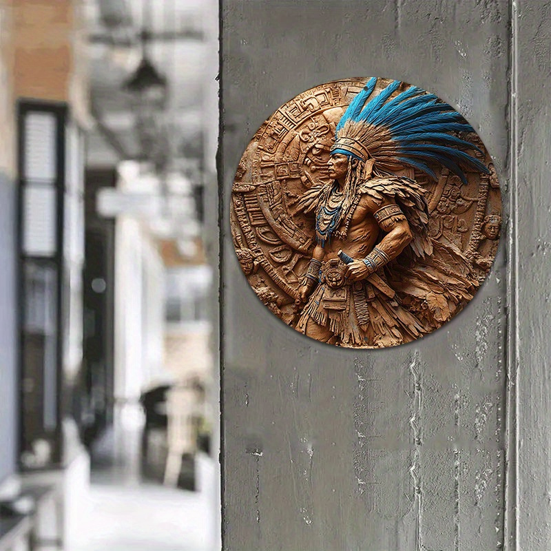 1pc Aztec Warrior 8-Inch Round - огляд і ціна Home Bar Accessories