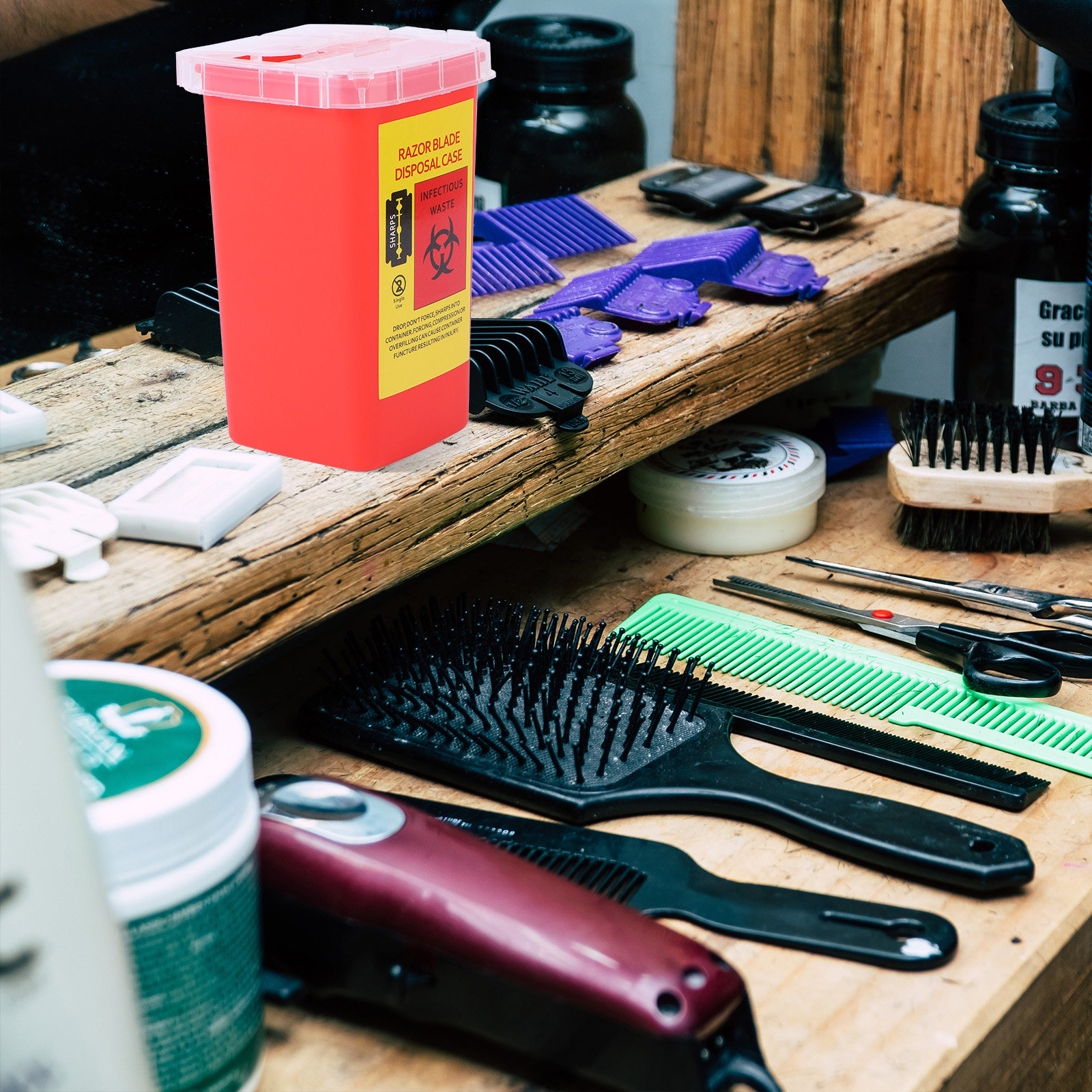 1pc Blade Disposal Container A - огляд і ціна Home Barbershop