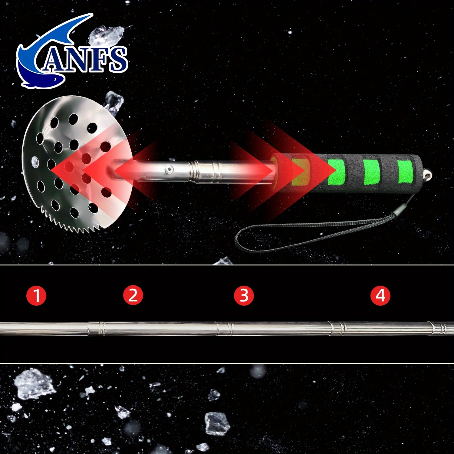 ANFS Retractable Ice Fishing S - огляд і ціна Ice Pick Pick