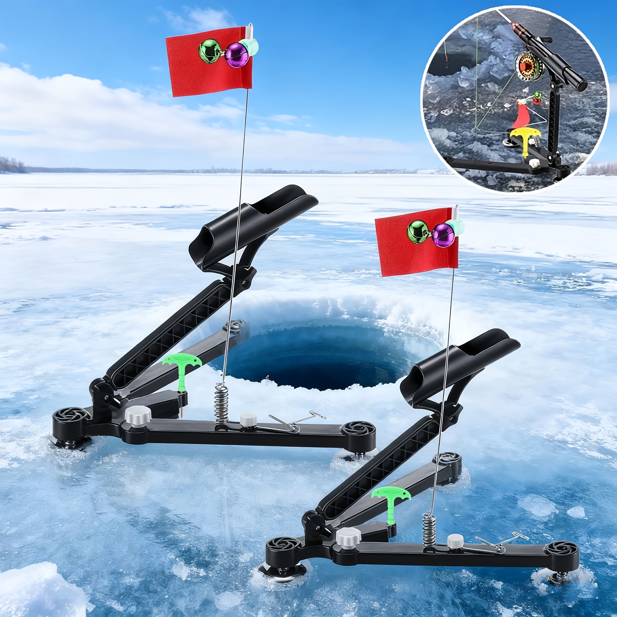 Foldable Ice Fishing Rod Holde - огляд і ціна Ice Pick Pick