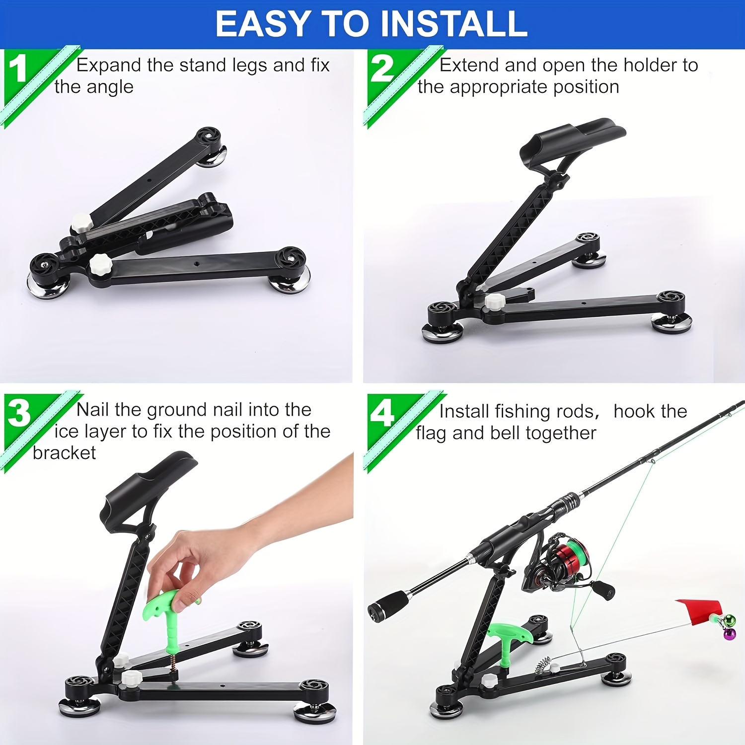 Foldable Ice Fishing Rod Holde - огляд і ціна Ice Pick Pick