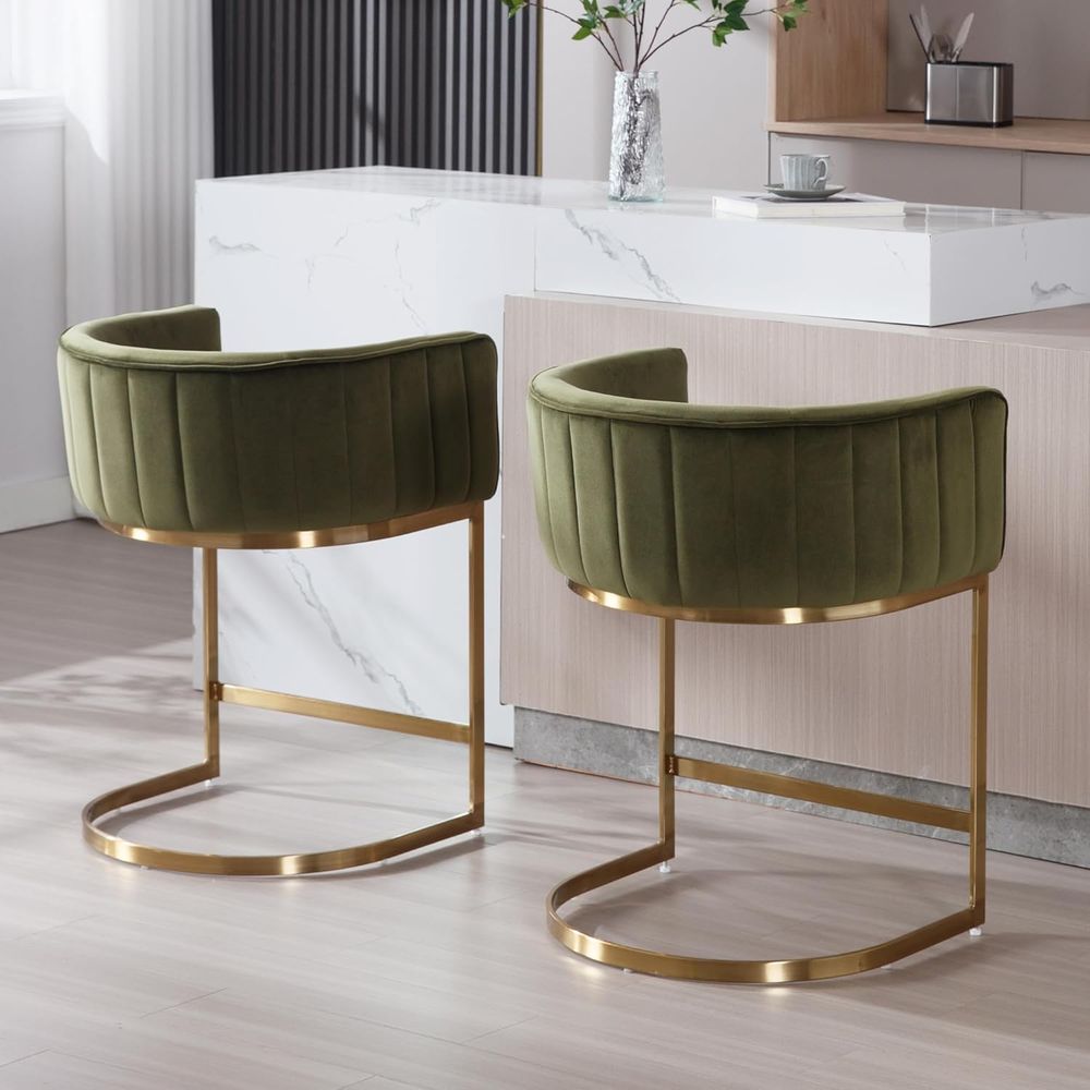 24 Velvet Upholstered Counter  - огляд і ціна Home Bar And Counter