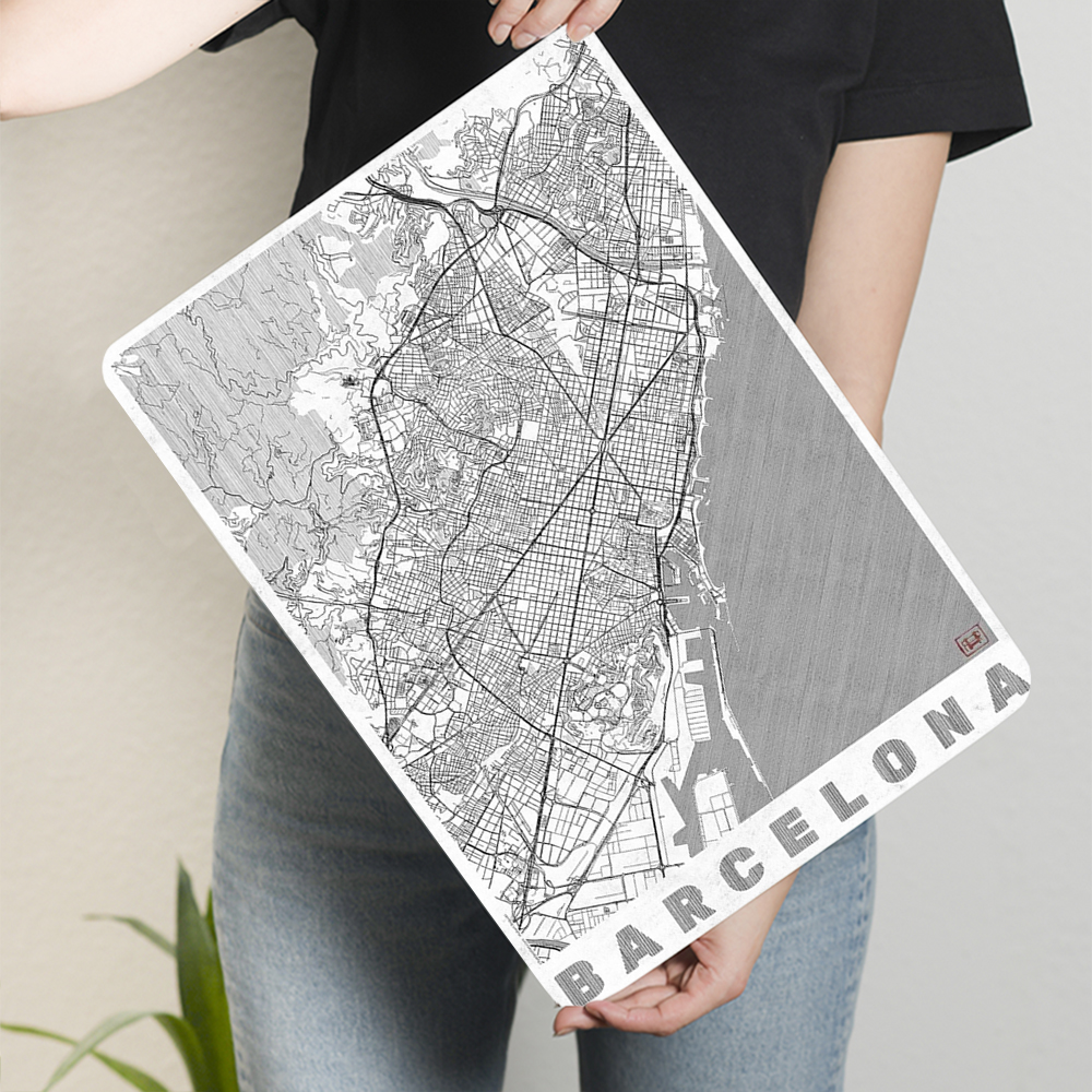 Barcelona City Map Vintage Met - огляд і ціна Home Barcelona