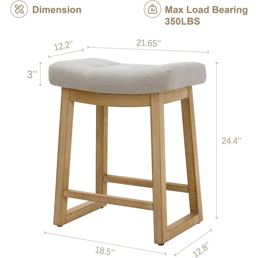 Set of 3, 24 Upholstered Count - огляд і ціна Home Bar And Counter