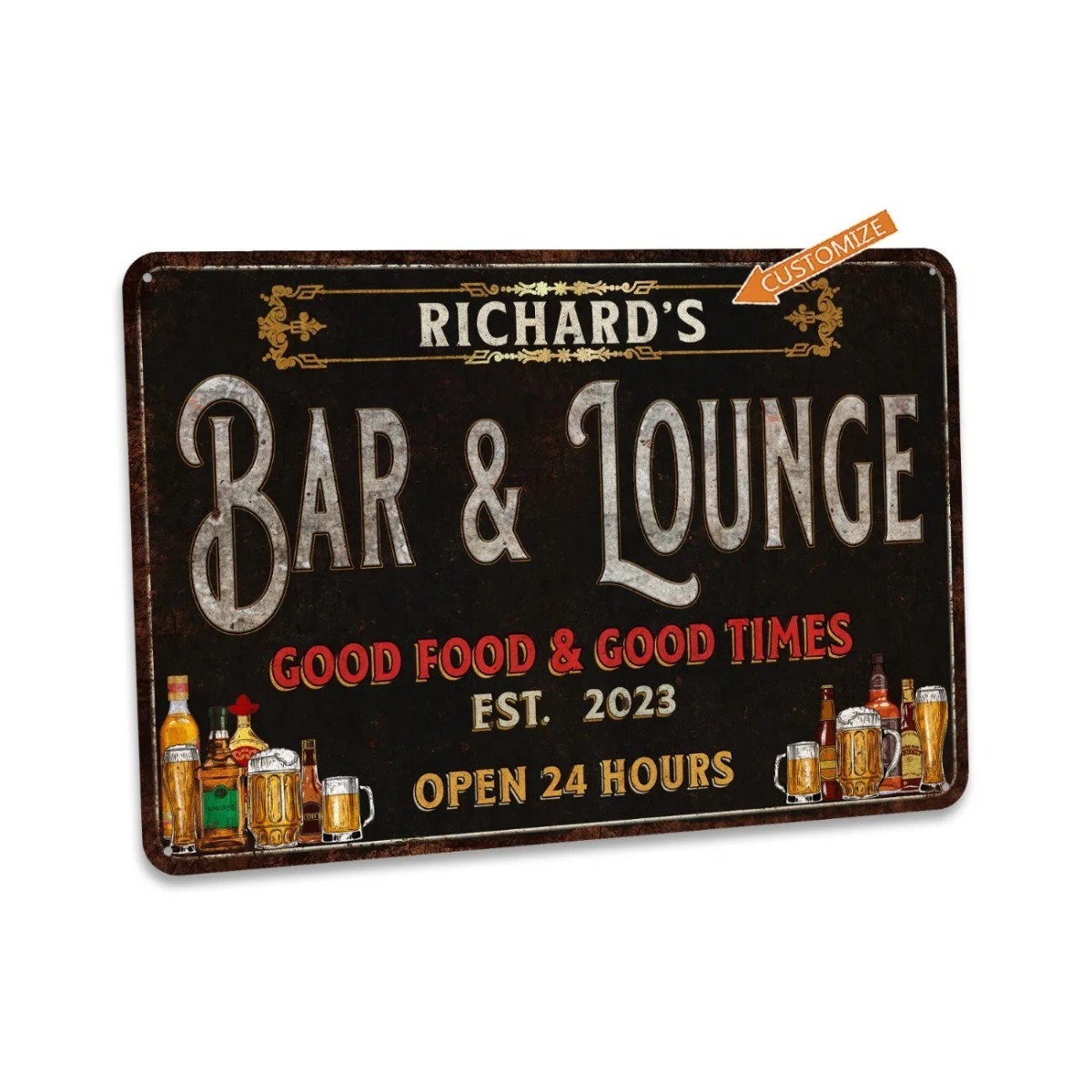 Custom Bar & Lounge Sign Bar a - огляд і ціна Home Bar Lounge