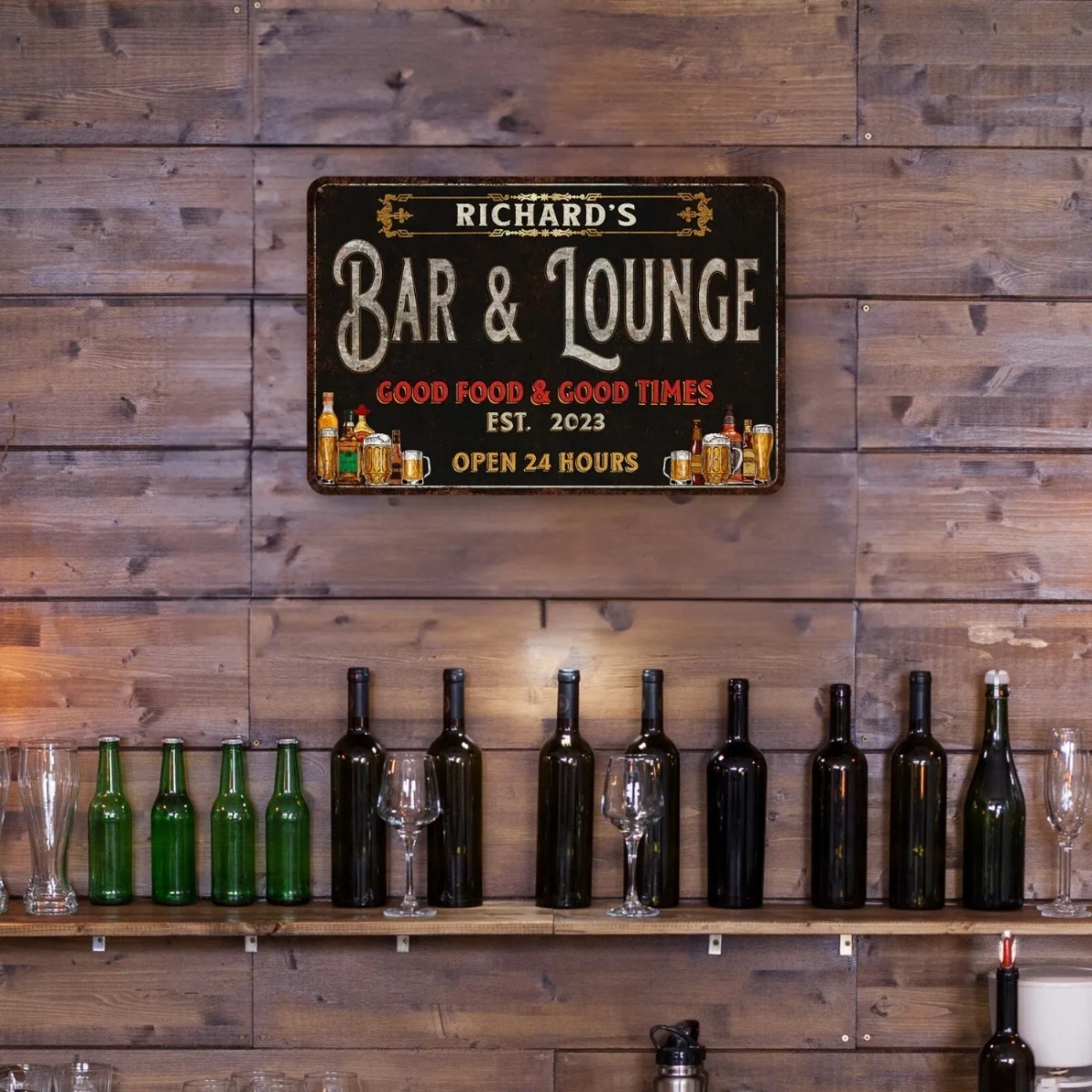 Custom Bar & Lounge Sign Bar a - огляд і ціна Home Bar Lounge
