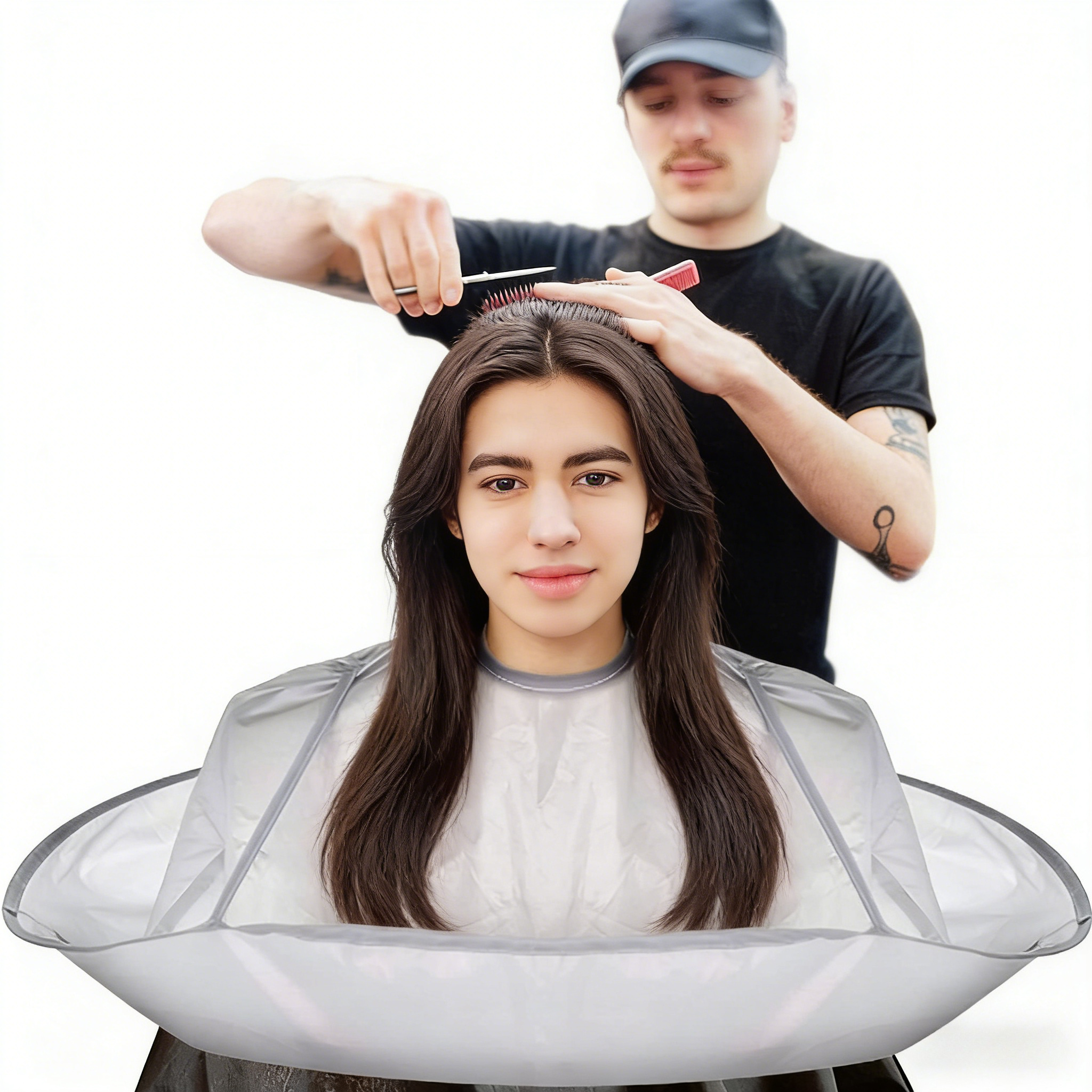 Hair Cutting Cape for All Ages - огляд і ціна Home Barber