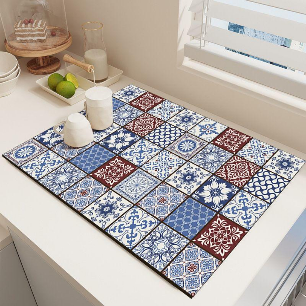 Retro Bohemian Pattern Diatom  - огляд і ціна Bar Mat Rubber