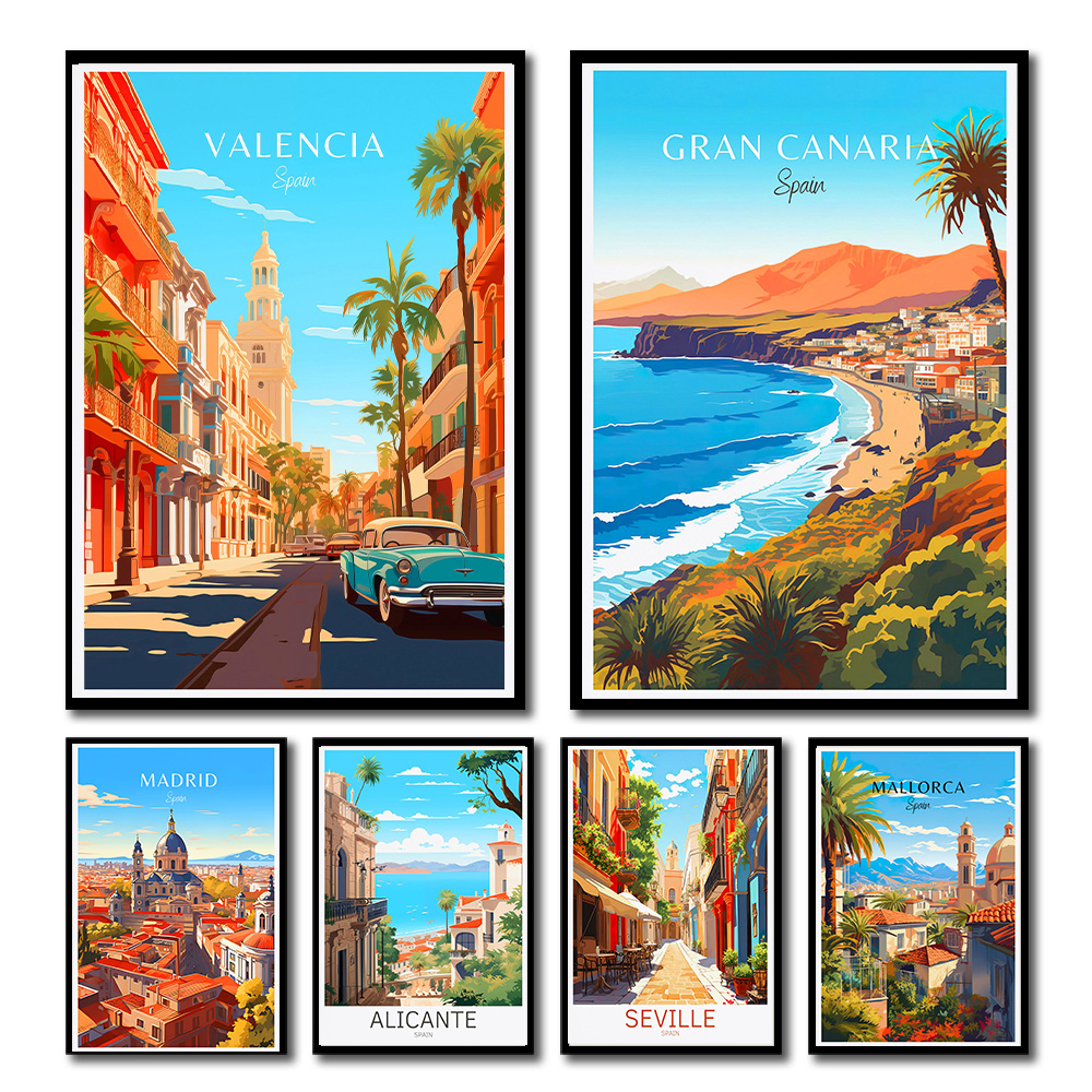 Spain Travel Poster Paris Gran - огляд і ціна Home Barcelona