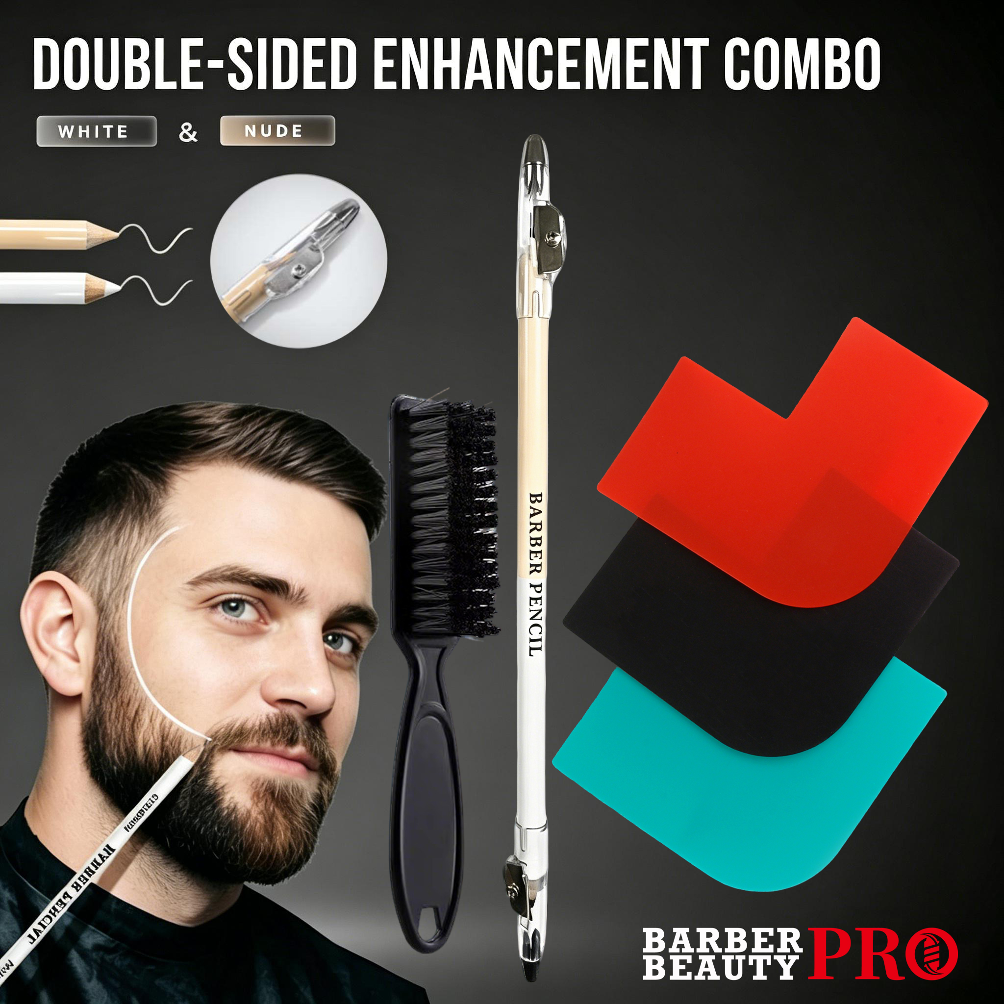 3Pcs Double-sided Barber Beard - огляд і ціна Home Barber