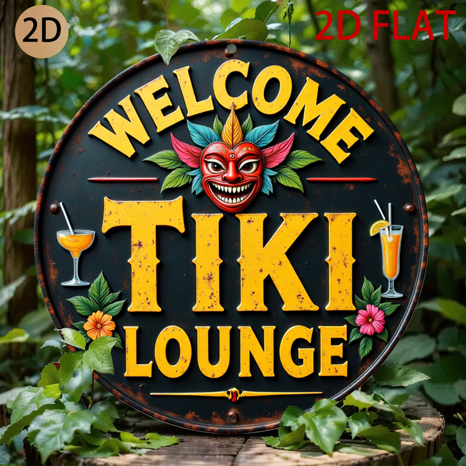 Retro Tiki Lounge Sign - Tropi - огляд і ціна Home Bar Lounge