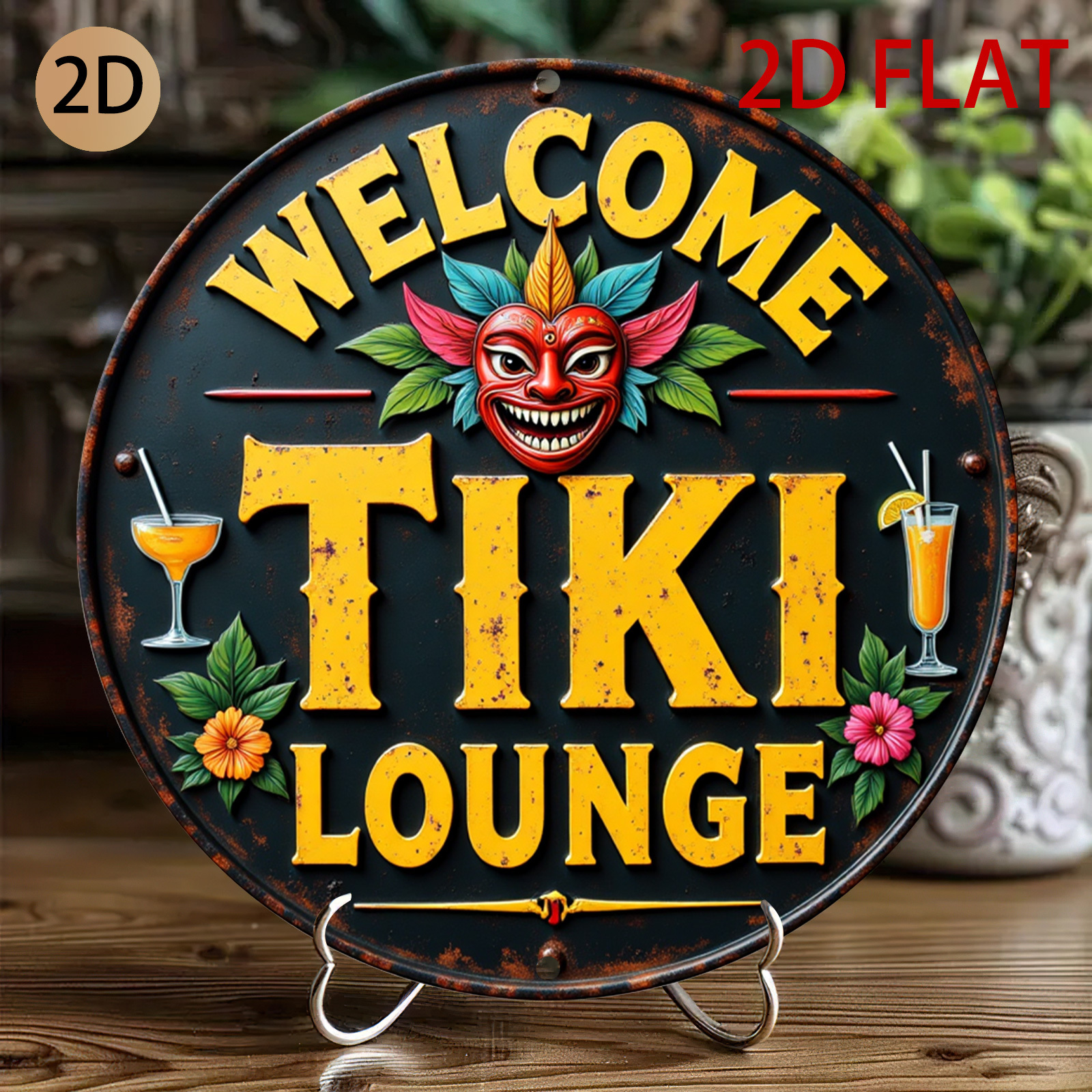 Retro Tiki Lounge Sign - Tropi - огляд і ціна Home Bar Lounge