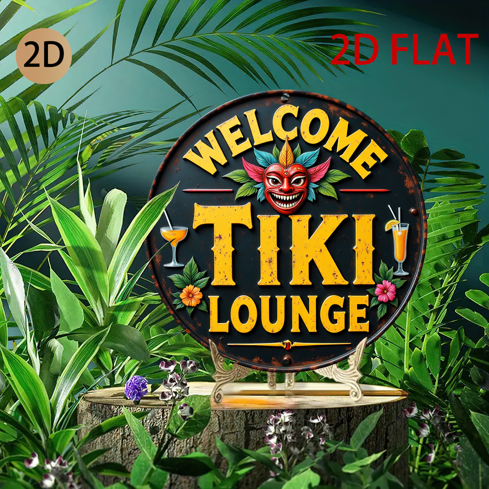 Retro Tiki Lounge Sign - Tropi - огляд і ціна Home Bar Lounge