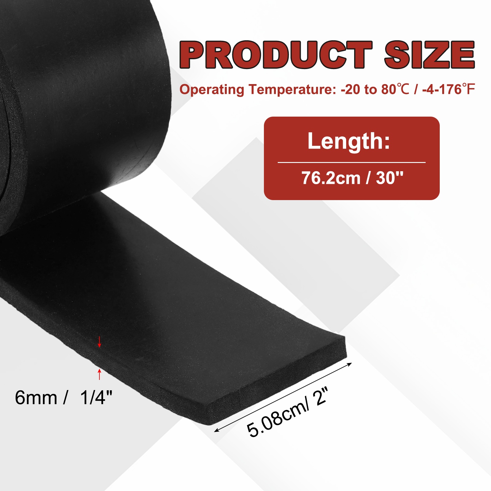 Neoprene Rubber Strips Solid R - огляд і ціна Bar Mat Rubber