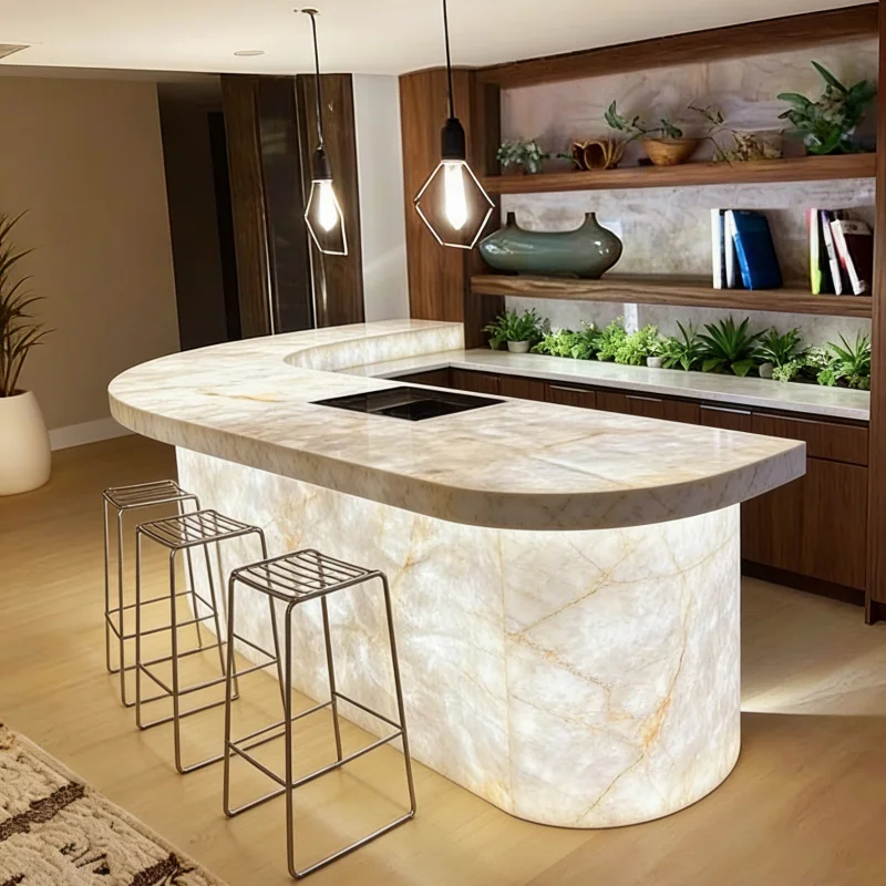 custom.Luxury Customized Solid - огляд і ціна Home Bar And Counter